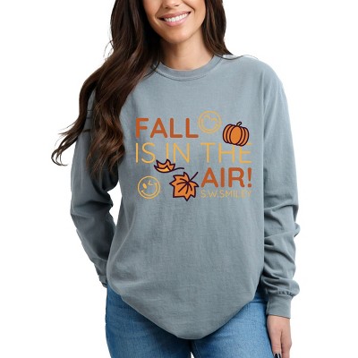 Simply Sage Market S.W.Smiley Fall Is In The Air Garment Dyed Long Sleeve
