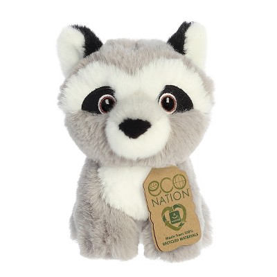 Aurora Eco Nation 5" Raccoon Grey Stuffed Animal
