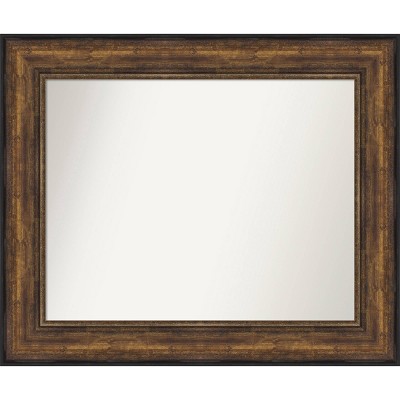 36" x 30" Non-Beveled Ballroom Bronze Wall Mirror - Amanti Art