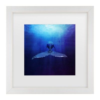 Trademark Fine Art - Emel Tunaboylu  Whale Matted Framed Art