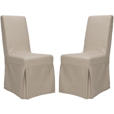 Adrianna 19" H Slip Cover Dining Chair (Set of 2) - MCR4521 - Safavieh Couture