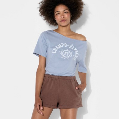 Women's High-Rise Fleece Shorts - Wild Fable™