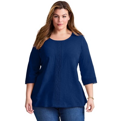 Avenue Crochet Trim Tunic