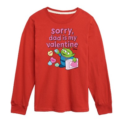 Boys' - Toy Story - Sorry Dad My Valentine Long Sleeve Graphic T-Shirt