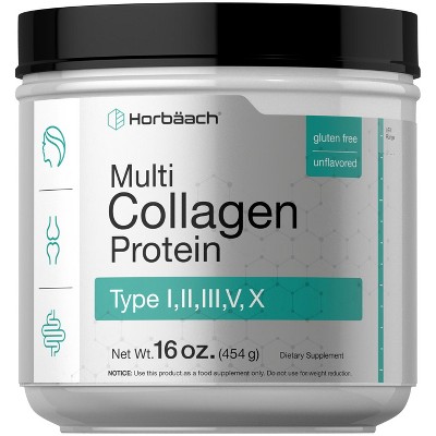 Horbaach Multi Collagen Powder | 16 oz | Type I, II, III, V, X