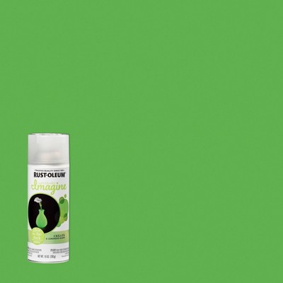Rust-Oleum 10oz Imagine Glow in the Dark Spray Paint: Neon & UV, Light Green, Interior Use, Oil Base, 20 sq ft Coverage