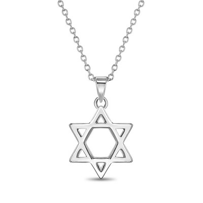 Girls' Star of David Sterling Silver Necklace - In Season Jewelry