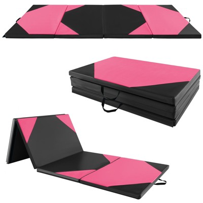 Infans 10' x 4' x 2" 4-Panel Folding Gymnastics Exercise Mat w/ Hook & Loop Fasteners
