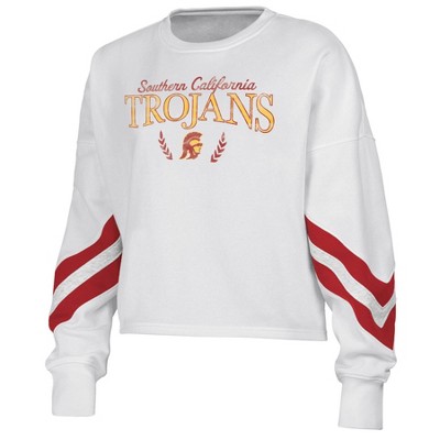 NCAA USC Trojans Women's Crew Fleece Sweatshirt