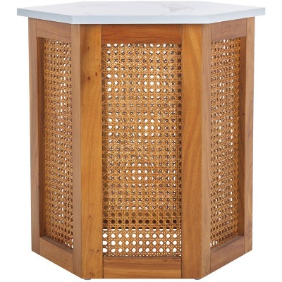 Danez Hexagon Cane Accent Table - ACC2101 - Safavieh