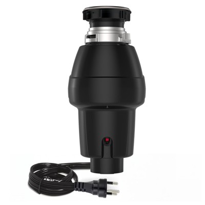 Garvee Garbage Disposal 1 HP, Continuous Feed Food Waste Disposer with Air Switch & Flange Seal, Stainless Steel Garbage Disposer