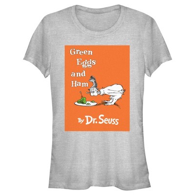 Junior's Dr. Seuss Green Eggs and Ham Book Cover T-Shirt