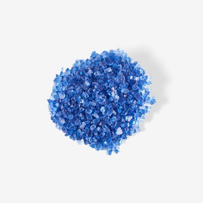 WestinTrends Fire Pit Fire Glass Tempered Glass Rocks for Fireplace Accessories