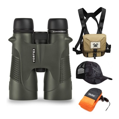 Vortex 12x50 Diamondback HD Roof Prism Binoculars w/Floating Strap & Vortex Hat
