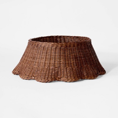 Scalloped Woven Tree Collar Brown - Threshold™ designed with Studio McGee