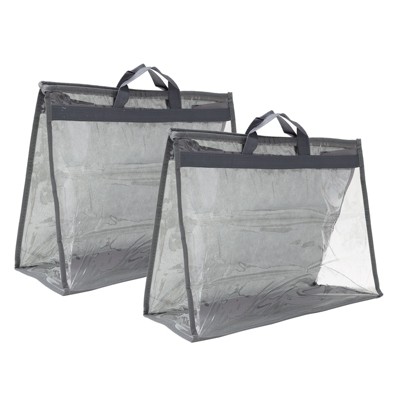 Unique Bargains Unique Handbag Dust Bags,  Purse Storage Organizer  PVC Dustproof Handbag Cover Transparent Purse Protector