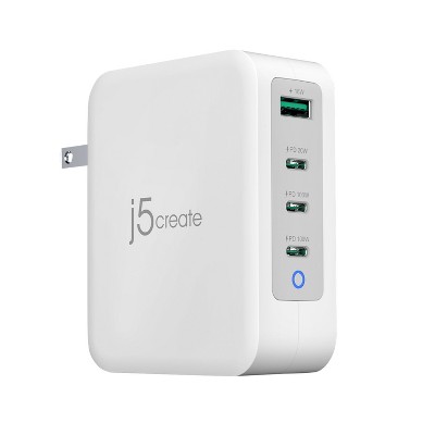 j5create 130W GaN USB-C 4-Port Charger, JUP43130