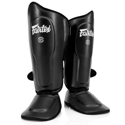 Fairtex SP9 Ultra Ergo Shin Pads | Muay Thai, Kickboxing Shin Guards Made with Syntek Leather