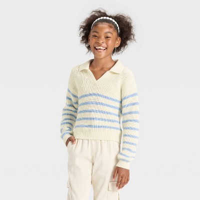Girls' Collar Sweater - Cat & Jack™
