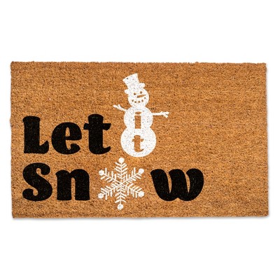 Creative Products Let it Snow Snowman 30 x 18 Door Mat