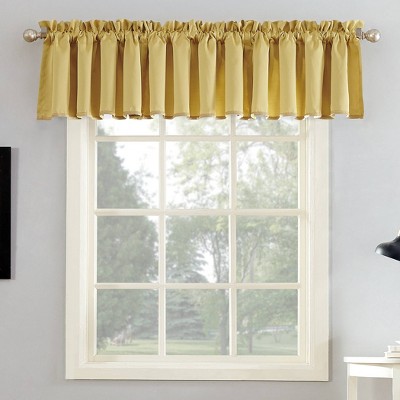 54"x18" Sun Zero Room Darkening Seymour Rod Pocket Curtain Valance