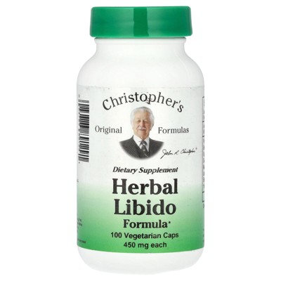 Christopher's Herbal Libido Formula - 475 mg - 100 Vegetarian Capsules