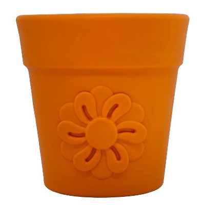 Large Flower Pot Durable PUP-X Rubber eCup Treat Dispenser & Enrichment Toy