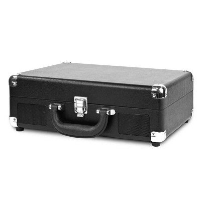 Victrola Journey + Bluetooth Suitcase Record Player with Matching Record Stand: Turntable, RCA & 3.5mm Jack