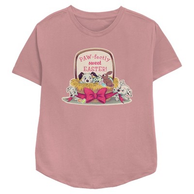 Women's One Hundred and One Dalmatians Paw-Fectly Sweet Easter T-Shirt