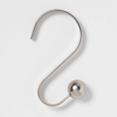 S Shaped Shower Curtain Hooks with Ball End Cap - Threshold™