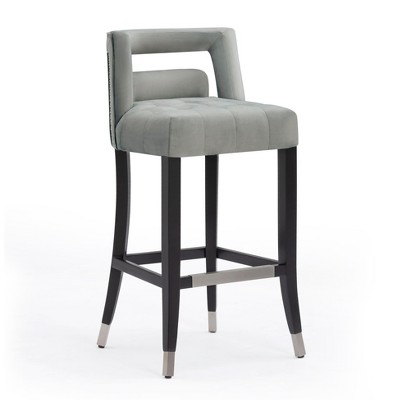 Hart Velvet Stool Navy Counter Height