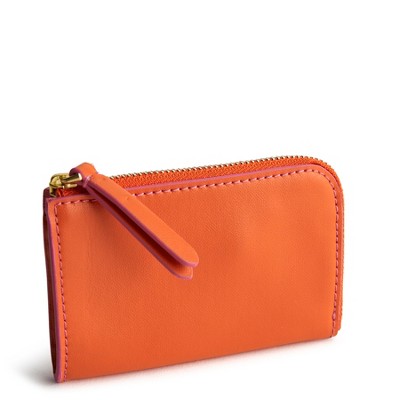 Vera Bradley Women's Outlet Leather Zip Card Pouch
