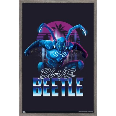 Trends International DC Comics Movie Blue Beetle - City Framed Wall Poster Prints