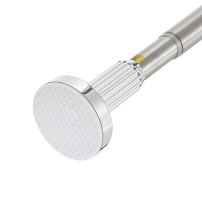 Unique Bargains Carbon Steel Adjustable No Drilling Expandable Shower Curtain Rod