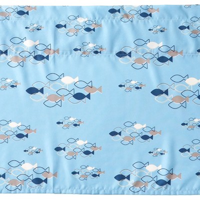 The Lakeside Collection School of Fish Bath Collection - Valance