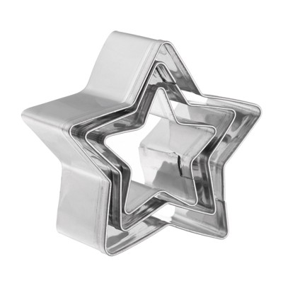 Unique Bargains Durable Rust-proof Dishwasher Safe Cookie Cutter Assorted Sizes 3 Pcs