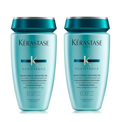 Kerastase Resistance Bain Force Architecte Reconstructing Shampoo 8.5 oz (2 Pack)