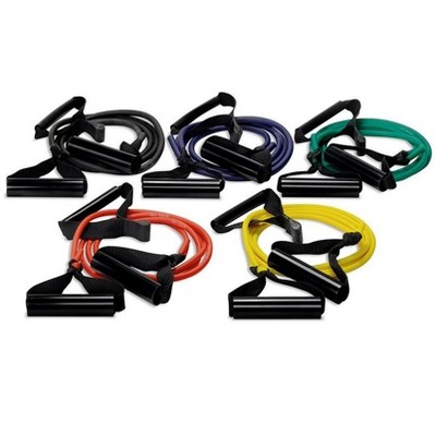Exerband Bilateral Tubes Set – Resistance Tubing Exercise Equipment – Home Gym Workout Gear