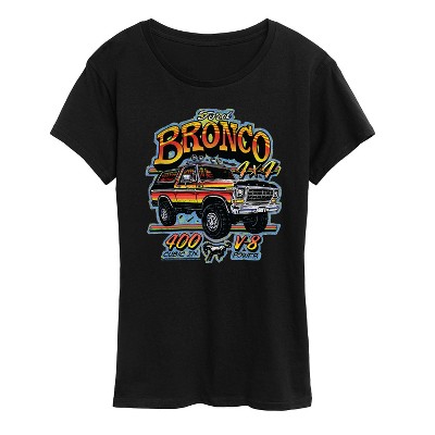 Women's - Ford - Vintage Bronco V8 Short Sleeve Graphic T-Shirt