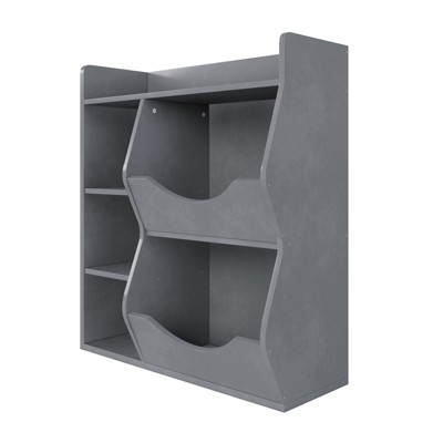 Kids Bookshelf and Toy Storage, 3 Tier Toy Storage Organizer, 5 Cube Storage Cabinet, Toddler Bookshelf