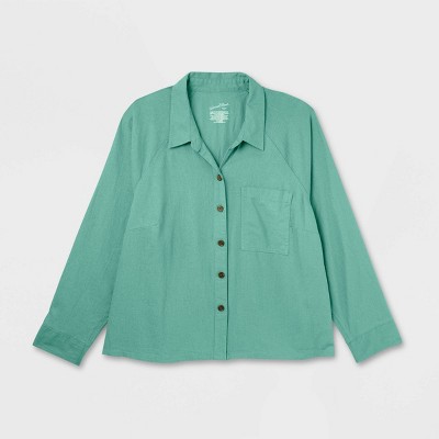 Women's Long Sleeve Adaptive Button-Down Shirt - Universal Thread™