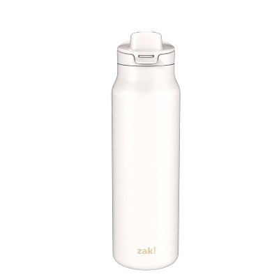 Zak Designs 24 fl oz Stainless Steel Serenity Chug Water Bottle Cream