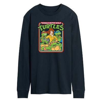 Men's - Teenage Mutant Ninja Turtles - Retro Group April Long Sleeve Graphic T-Shirt