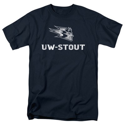 Men's University of Wisconsin Stout Official Distressed Primary Logo T-Shirt University of Wisconsin Stout