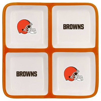 NFL Cleveland Browns 4-Section Square Tray