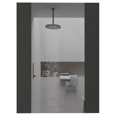 GlasFlength Decorative Wall Mirrors Wall Art Rectangle Mirror Vanity Mirror Accent Mirror Metal Frame Mirror for Living Room, Black, 17.7"*0.7"*60"