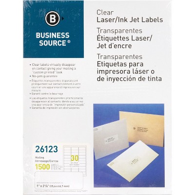 Business Source Mailing - Address Labels - 2 3/4 in. - 1500 Per Pack