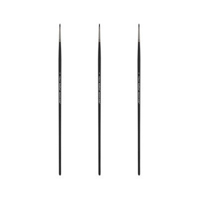 Black Swan Synthetic Red Sable Paint Brushes Filbert Sets of 2- Professional Quality Long Handle Paint Brushes in Assorted Shapes and Sizes for Oil,