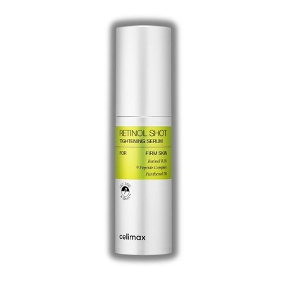 Celimax Retinol Shot Tightening Serum for Firm Skin | with Pure Vitamin A Retinol, Peptide, Pore Minimizer (1.01 oz)