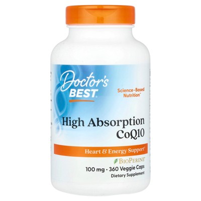 Doctor's Best High Absorption CoQ10 , 100 mg, 360 Veggie Caps